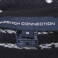 French Connection Pullover in black / white