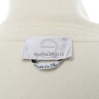 Marina Rinaldi Jacke/Mantel aus Wolle in Creme