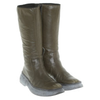Pollini Boots in olive green