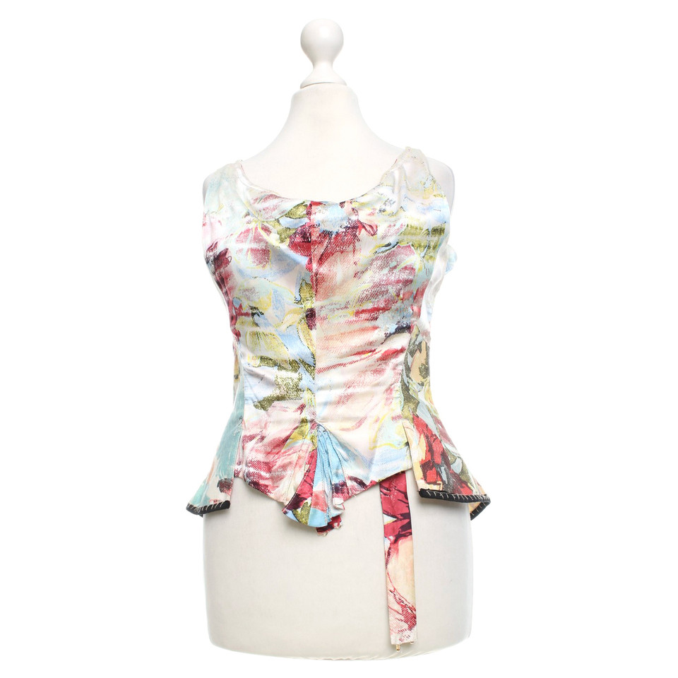 Roberto Cavalli Bustier with floral pattern