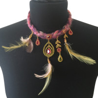 Christian Dior Halskette mit Schmucksteinen