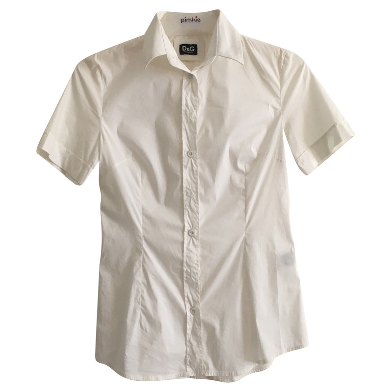 D&G Camicia bianca elasticizzata