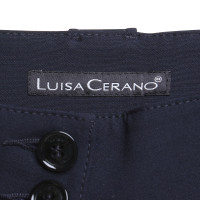Luisa Cerano pantaloni blu scuro 3/4 di lunghezza