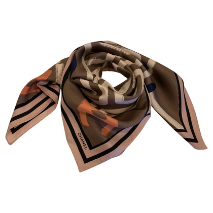 Chanel Scarf/Shawl Silk in Brown - Buy Second hand Chanel Scarf/Shawl Silk  in Brown for €315.00