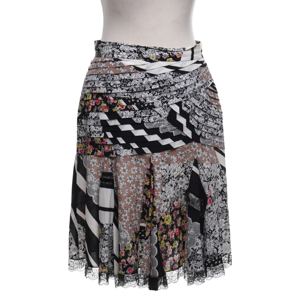 Blumarine skirt with pattern mix