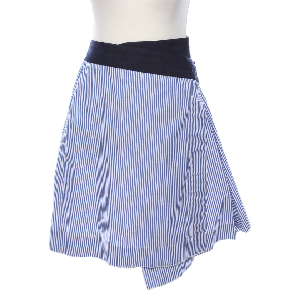 Steffen Schraut skirt with stripe pattern
