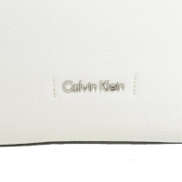 Calvin Klein Borsetta in Pelle in Bianco