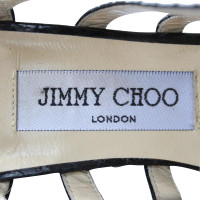 Jimmy Choo Sandales de cuir reptile