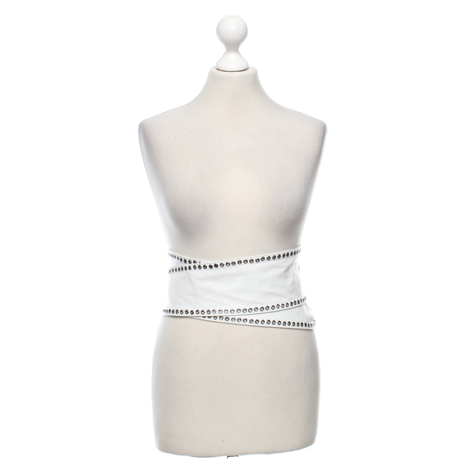 Set Ceinture cravate blanche