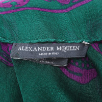 Alexander McQueen Zijden sjaal met schedelpatroon