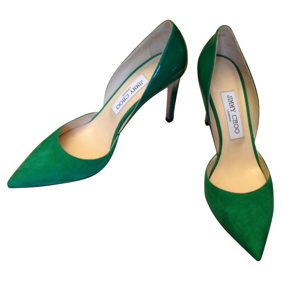 Jimmy Choo Pumps/Peeptoes Leather in Green