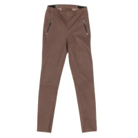 Utzon Hose aus Leder in Taupe