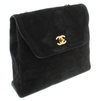 Chanel Black shoulder bag made of suede