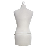 Christian Dior Cintura in pelle in bianco
