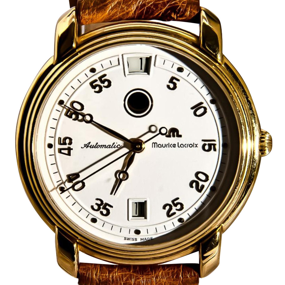 Maurice Lacroix Orologio da polso in Pelle in Marrone