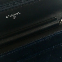 Chanel Wallet on Chain in Blauw