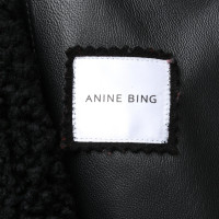 Anine Bing Veste/Manteau en Fourrure en Noir