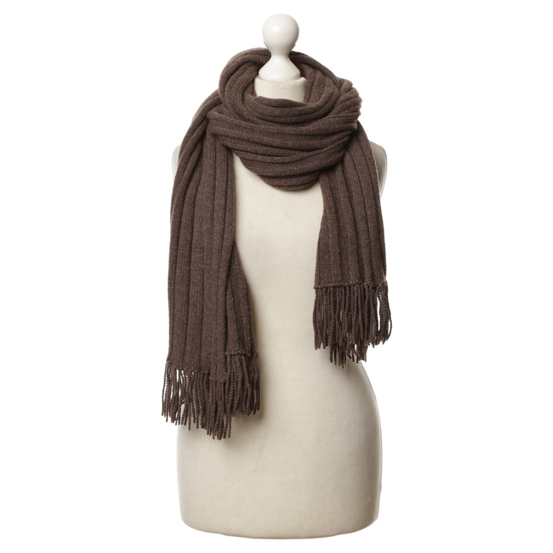 Allude Cashmere fringe scarf