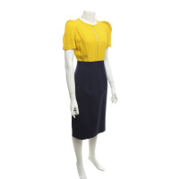 Fendi Dress in yellow / dark blue