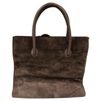 Christian Dior Handbag Suede in Brown