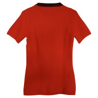 Prada pull en tricot à manches courtes