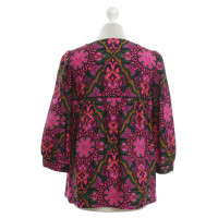 Milly Multi-gekleurde zijde blouse