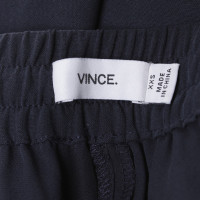 Vince Silk broek in donkerblauw
