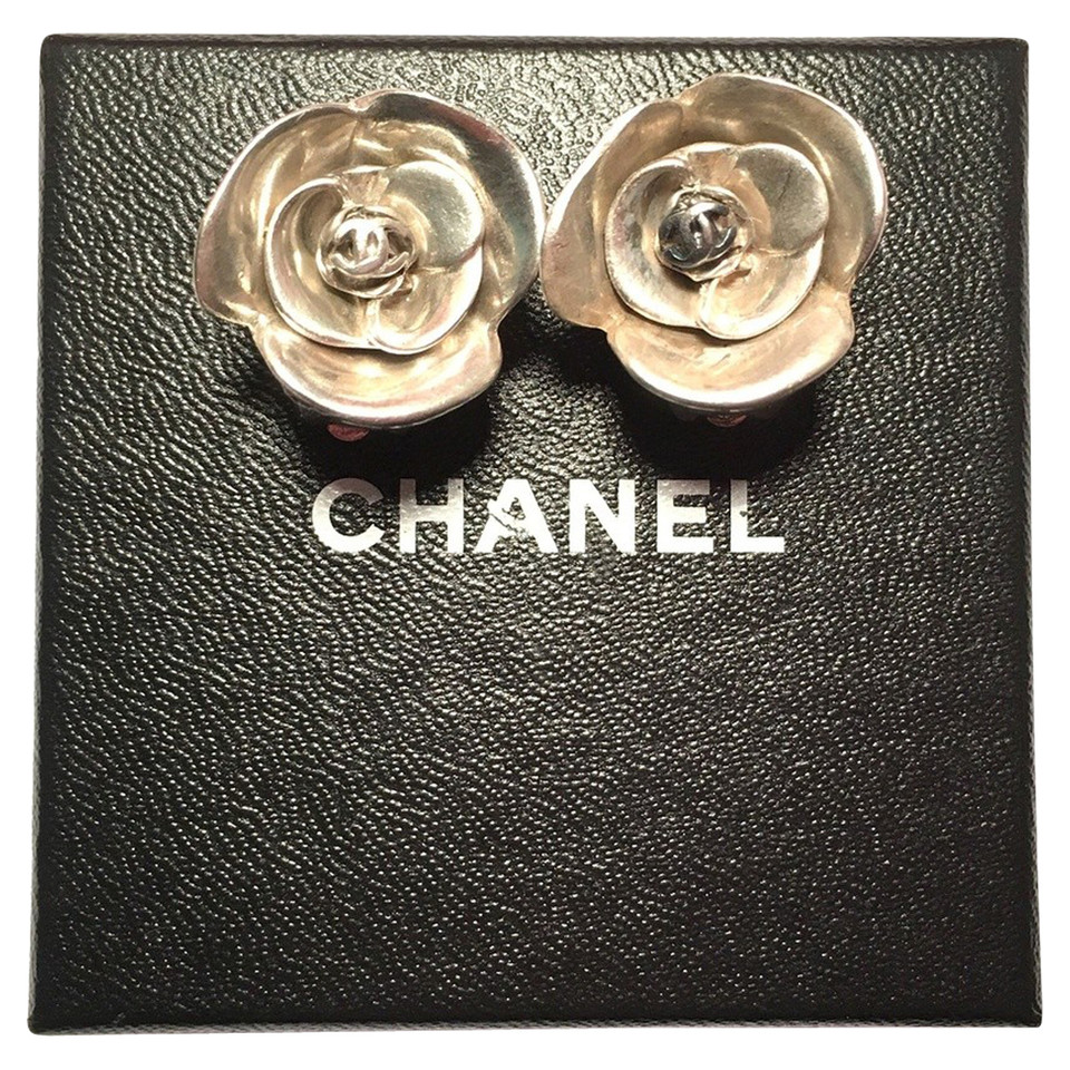 Chanel Boucle d'oreille en Argenté