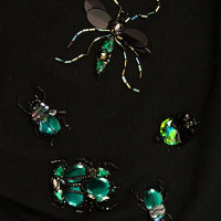 Dsquared2 embellished w. beaded bugs blouse top 