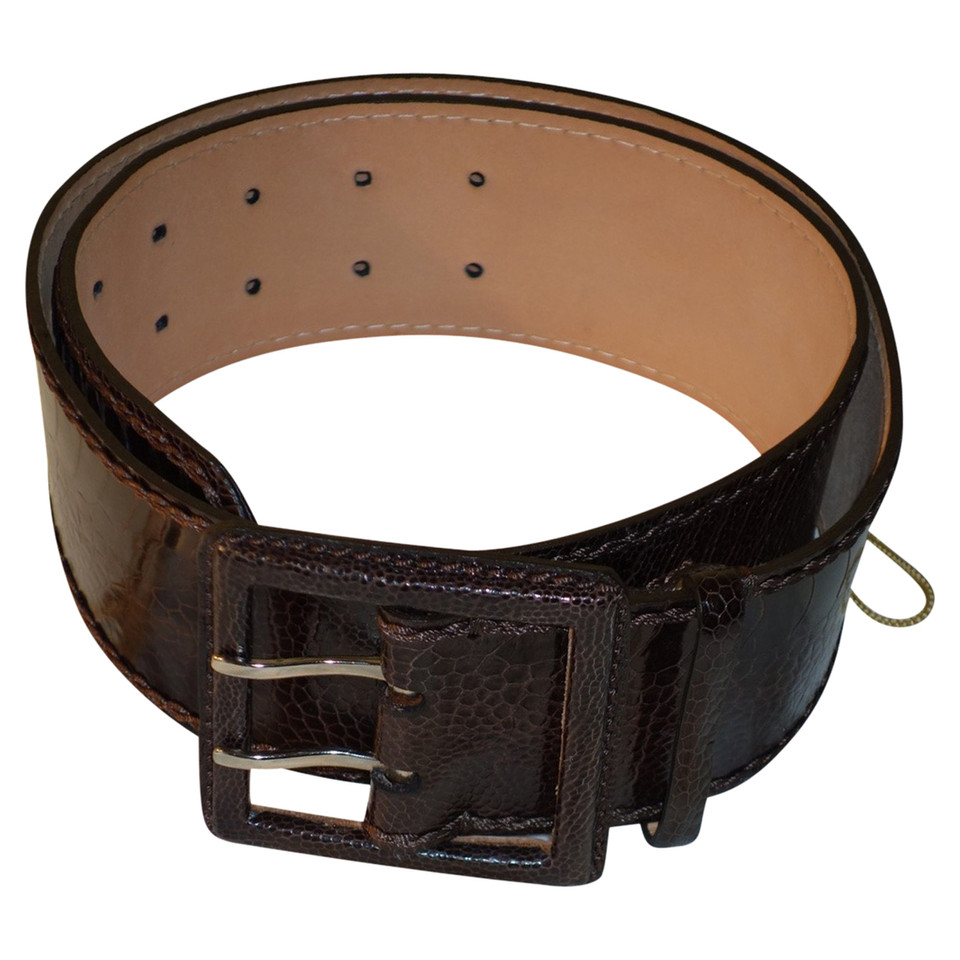 Reptile's House Belt made of ostrich leather