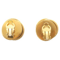 Chanel Boucles d'oreilles clip aux couleurs d'or