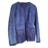 Elisabetta Franchi Jacket/Coat in Blue