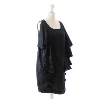 Marcel Ostertag Black dress with flounces