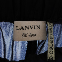 Lanvin Blauwe zijde broek 