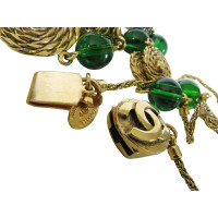 Chanel ~ Parisian glamour ~ vintage CHANEL - medallions &amp; green GRIPOIX necklace Sautoir - 121 cm