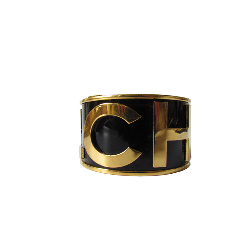 Chanel CHANEL Schwarzes SIGNATUR Armband mit C-H-A-N-E-L Logo ~ Spektakulär!