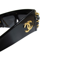 Chanel CHANEL Lady GAGA - La Chaîne - leather &amp; chain chain glasses sunglasses ultra rare