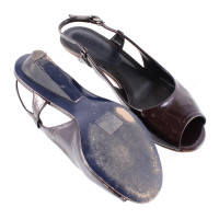 Jil Sander Leather peep-toe sandals