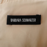 Barbara Schwarzer crème zijden jurk