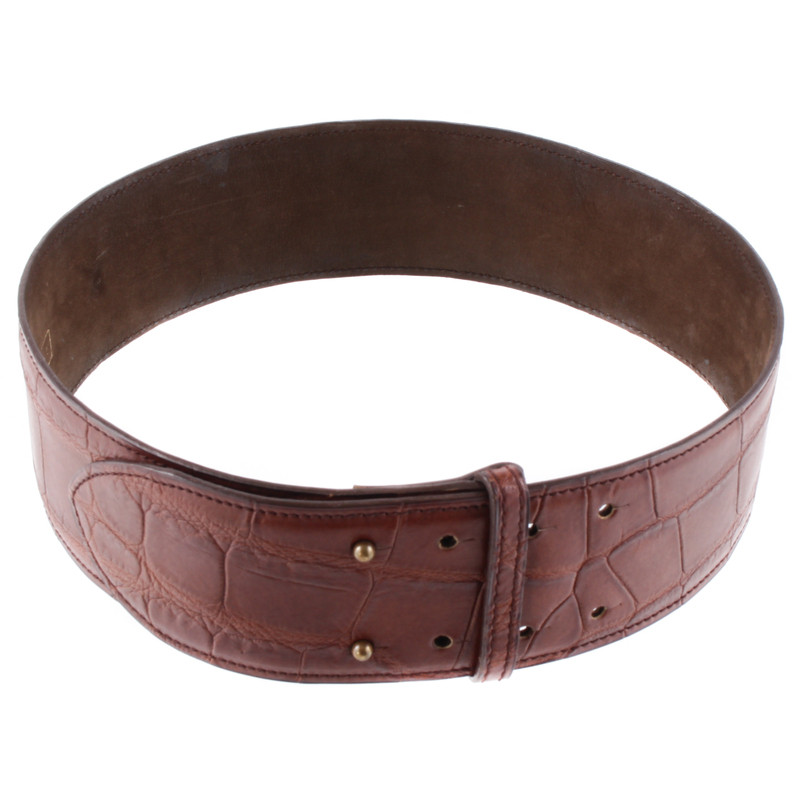 Alaïa Wide leather belt 