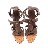 Christian Dior Sandals with rivets and Cork outsole