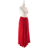 Saint Laurent Red Velvet skirt