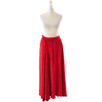 Saint Laurent Red Velvet skirt