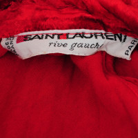 Saint Laurent Roter Samtrock