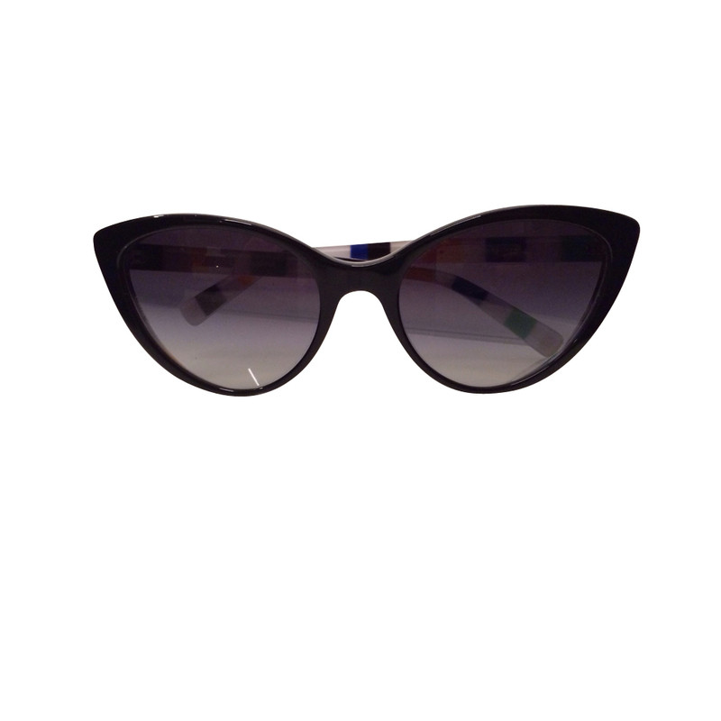 Dolce & Gabbana Plastique de lunettes de soleil noir
