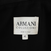 Armani Collezioni Schwarze Lederjacke