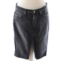 7 For All Mankind Grauer Cordrock 