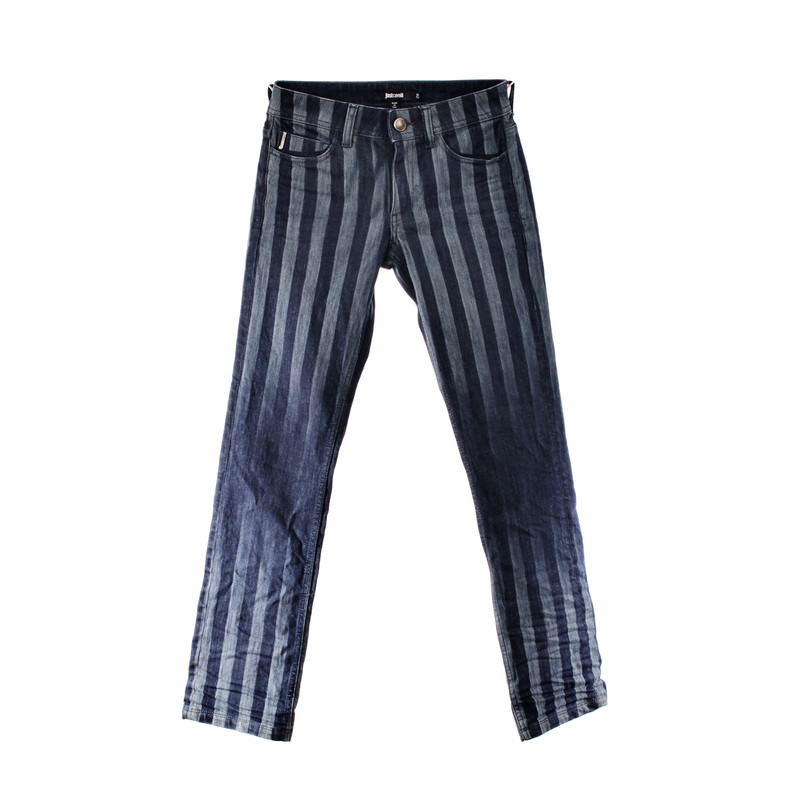 Just Cavalli Jeans met strepen en strass