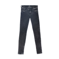 7 For All Mankind Magere zwarte jeans Roxanne