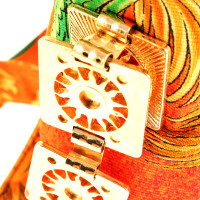 Versace Sac à bandoulière avec un motif de soleil